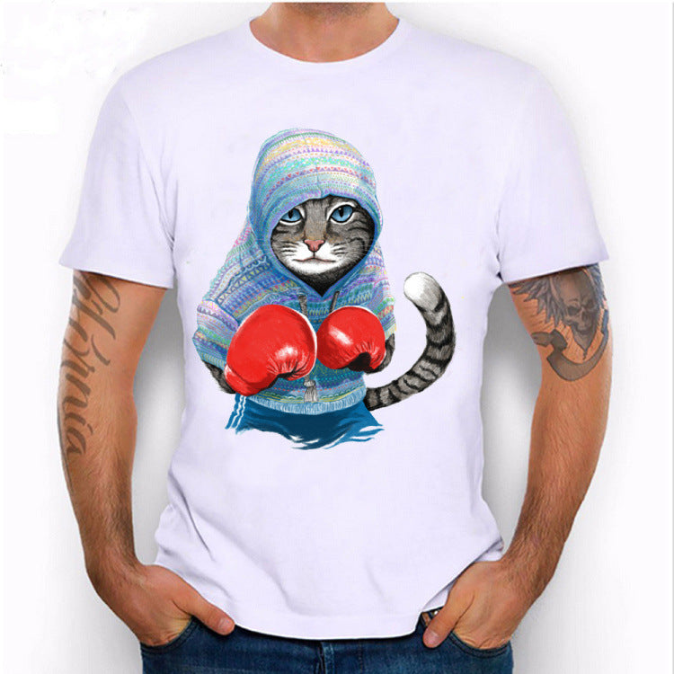 Boxing Cat Casual T-hemp