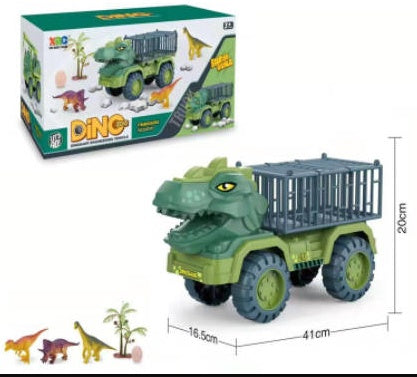 Large Engineering Vehicle Dinosaur Children's Toy Car Set