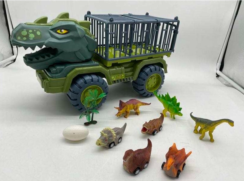 Large Engineering Vehicle Dinosaur Children's Toy Car Set