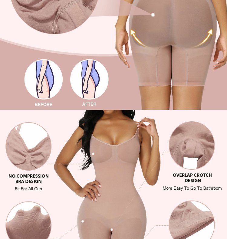 Fashion Plus Size New Arrival Hip Lifting Seamless Shapewear Women's Corset Full Body Sling Belly Contraction Bodybuilding One-Piece Intimates