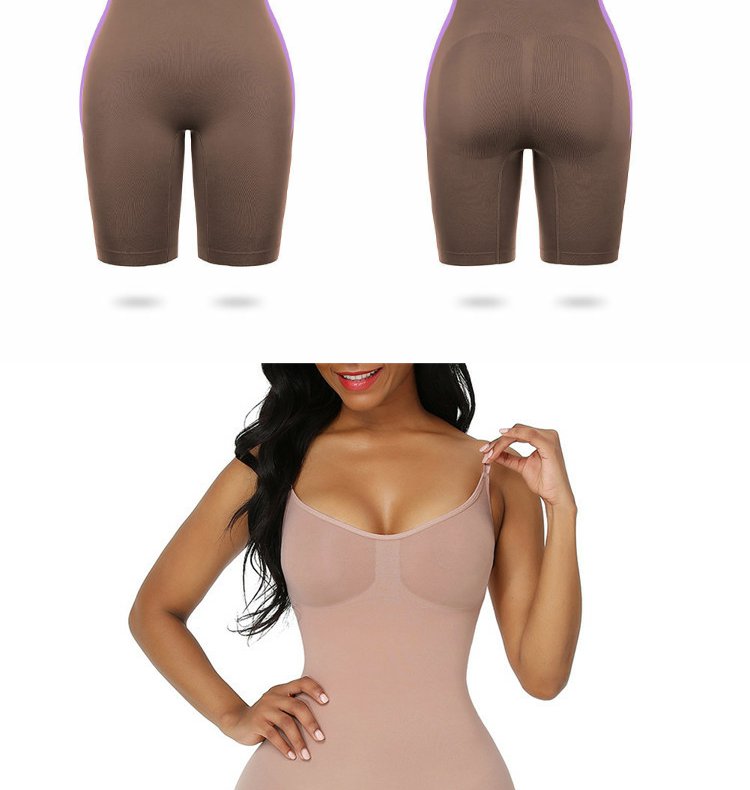 Fashion Plus Size New Arrival Hip Lifting Seamless Shapewear Women's Corset Full Body Sling Belly Contraction Bodybuilding One-Piece Intimates