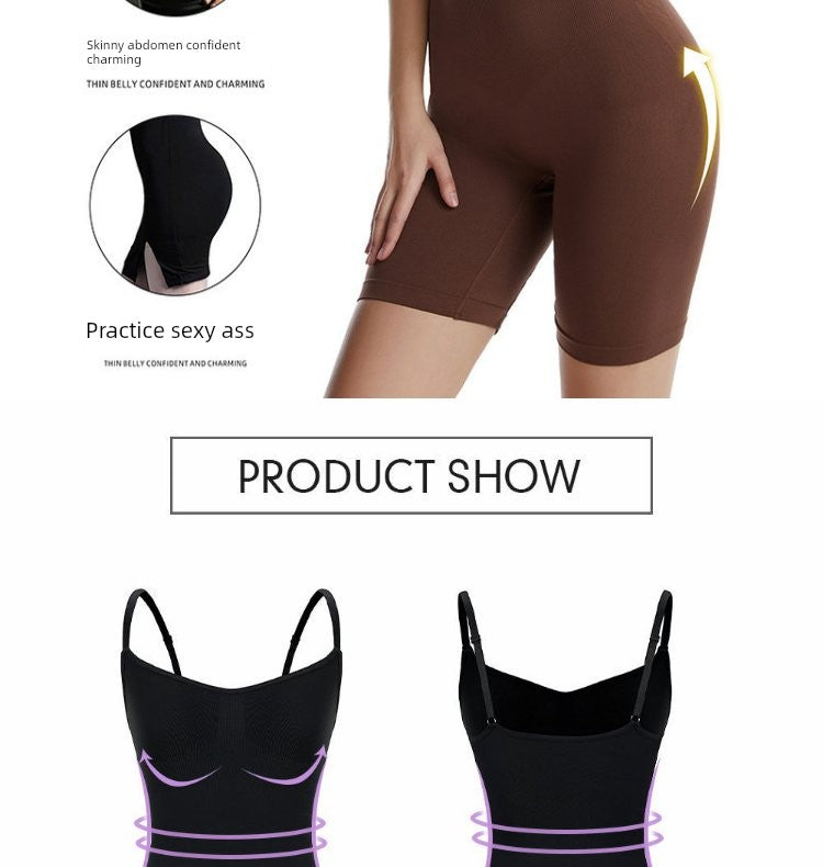 Fashion Plus Size New Arrival Hip Lifting Seamless Shapewear Women's Corset Full Body Sling Belly Contraction Bodybuilding One-Piece Intimates