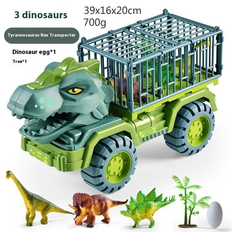 Large Engineering Vehicle Dinosaur Children's Toy Car Set